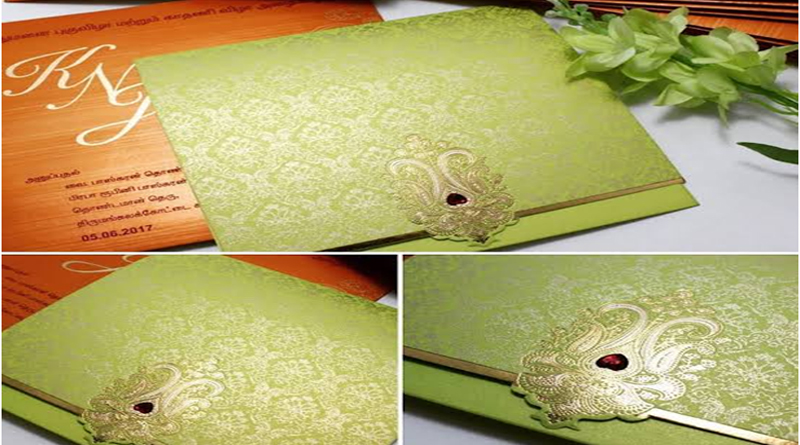 appealing designer envelope themed Muslim wedding cards